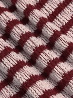 Wine Red Stripe Plus Size Bikini Bottom - Image 8