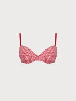 Red Gingham Underwire Plus Size Bikini Top - Image 7