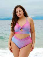 Multi X Cross Plus Size Bikini Top - Image 3