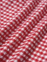 Red Gingham Plus Size Bikini Top - Image 9