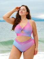 Multi X Cross Plus Size Bikini Top - Image 5