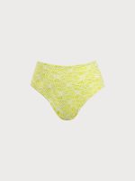 Light Green Jacquard Plus Size Bikini Bottom - Image 5