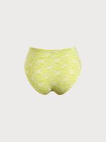 Light Green Jacquard Plus Size Bikini Bottom - Image 6