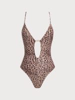 Wild Leopard Cutout One Piece Swimwear - Image 6