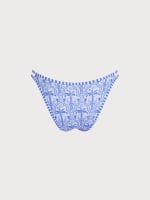 Blue Print Cutout Bikini Bottom - Image 6