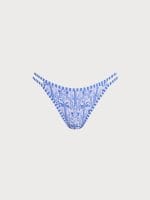 Blue Print Cutout Bikini Bottom - Image 5