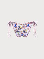 Multi Print Tie Bikini Bottom - Image 5