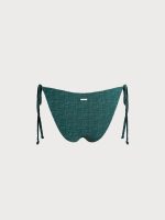 Green Monogram Tie Bikini Bottom - Image 10