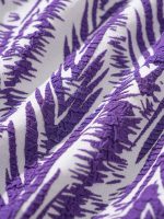 Purple Leaf Textured Bikini Bottom - Image 10
