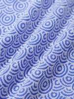 Blue Jacquard Twist Plus Size Bikini Top - Image 7