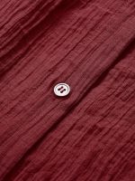 Wine Red Lyocell Cover Up Shirt - Image 11