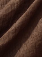 Brown Lyocell Cover Up Shirt - Image 9