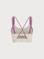 Pink Contrast Strap Sports Bra - Image 12