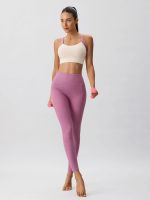 Pink Contrast Strap Sports Bra - Image 8