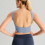 Light Blue U-Back Tank Top