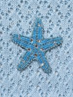 Sky Blue Crochet Cover-Up Skirt - Image 8