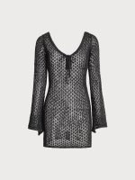 Black Crochet Cover-up - Image 7