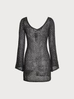 Black Crochet Cover-up - Image 6