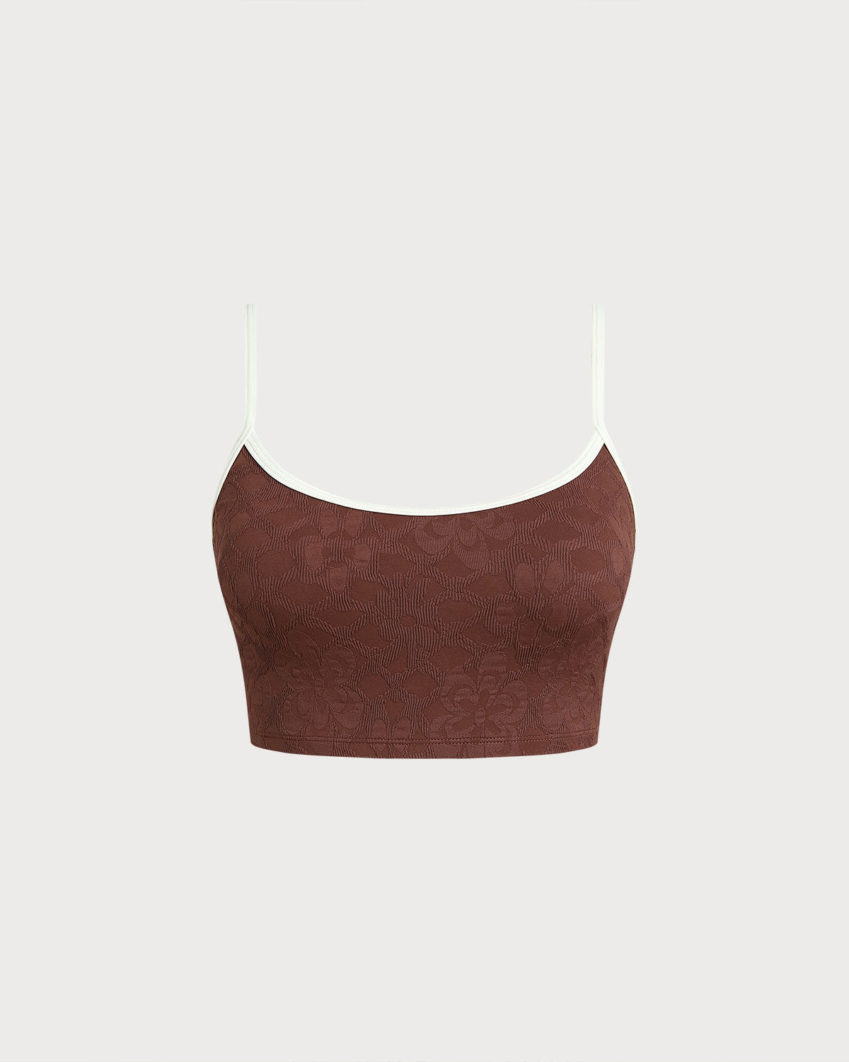women_s-knit-nylon-surfing-tops-dark_coffee-sustainable-surfing_clothes-rcx6hn Dark Coffee Spaghetti Strap Crop - Image 1