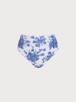 Blue Floral Full Coverage Surf Bottom