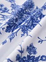 Blue Floral Full Coverage Surf Bottom - Image 4