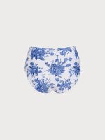 Blue Floral Full Coverage Surf Bottom - Image 2