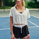 White V Neck Cotton Short Sleeved Top