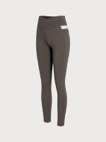 Dark Coffee High Waisted Pockets Leggings 26" - Image 7