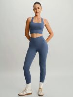 Blue Cut Out Leggings 24" - Image 4