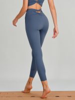 Blue Cut Out Leggings 24"