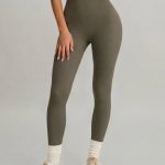 Brown  High Waisted Leggings 24"