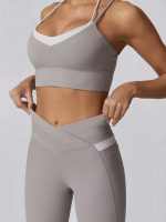 Grey Natural Waisted Leggings 27" - Image 4
