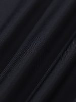 Black V-Neck Ruched Tummy Control One-Piece Swimsuit - Image 9
