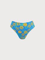 Floral Mid Cut Leg Plus Size Bikini Bottom - Image 5