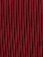 Wine Red Cutout Tie Plus Size One-Piece Swimsuit - Image 8