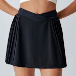 Black Pleated Tennis Skirt