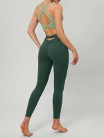 Light Green Twist X-Cross Sports Bra - Light Support - Image 6