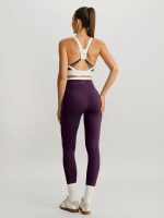 Purple Contrast U Neck Sports Bra - Light Support - Image 4