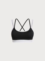Black Contrast Bralette Sports Bra - Image 7