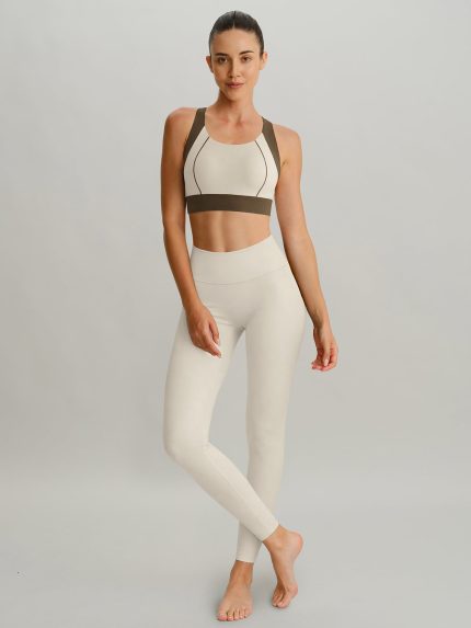Ivory Contrast I-back Sports Bra - Light Support