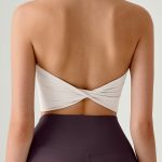 Lvory Halter Twist Back Sports Bra