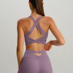 Purple Twist X-Cross Sports Bra - Light Support