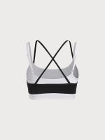 Black Contrast Bralette Sports Bra - Image 9