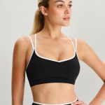 Black X Cross Sports Bra - Light Support