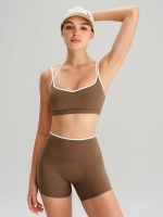 Brown X Cross Sports Bra - Light Support - Image 4