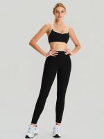 Black X Cross Sports Bra - Light Support - Image 4