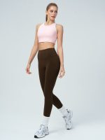 Dark Coffee Workout Leggings 24" - Image 10