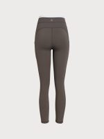 Dark Coffee Natural Waisted Leggings 25" - Image 8