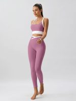 Pink Natural Waisted Leggings 25" - Image 5