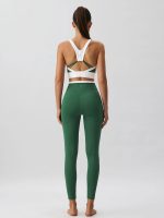 Green Natural V-Waisted Leggings 25" - Image 5
